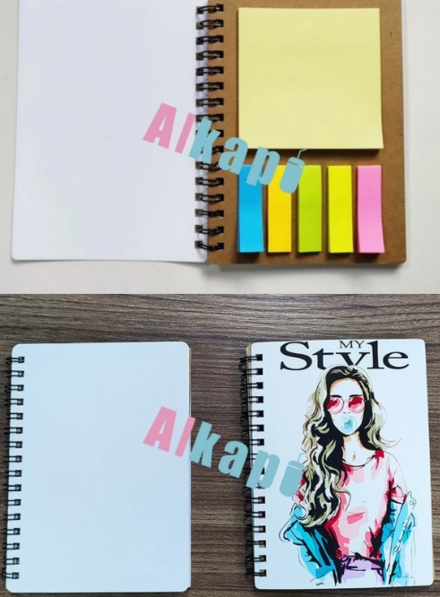 Chinese Warehouse Hot Sale A6 Size Double Side Sublimation Sprial-Bound Notebook With Notes