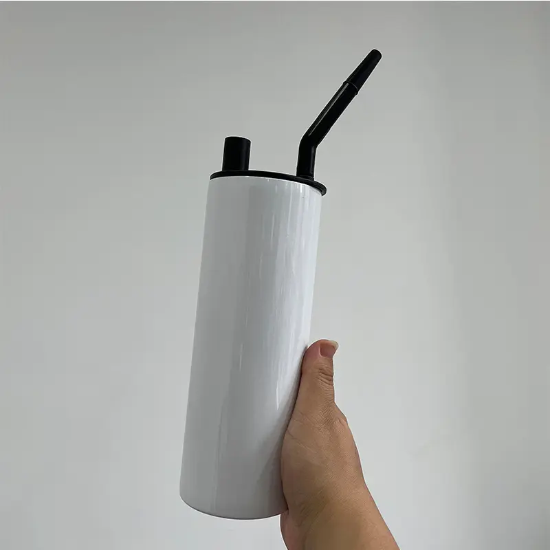 USA RTS 20oz Sublimation Smoke Tumbler With Plastic Straw