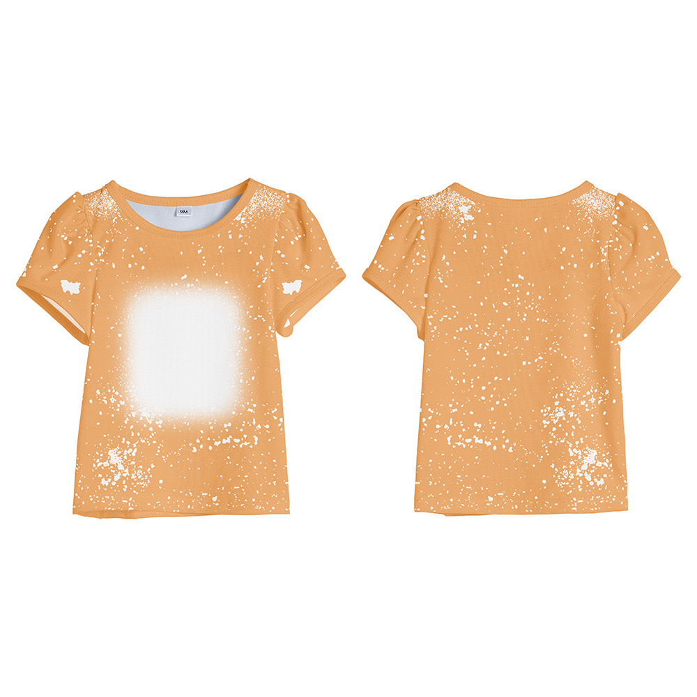 CHINESE WAREHOUSE Sub Bleach Baby Long Sleeve Shirts 21 colors Stocked 95% polyester+5% cotton