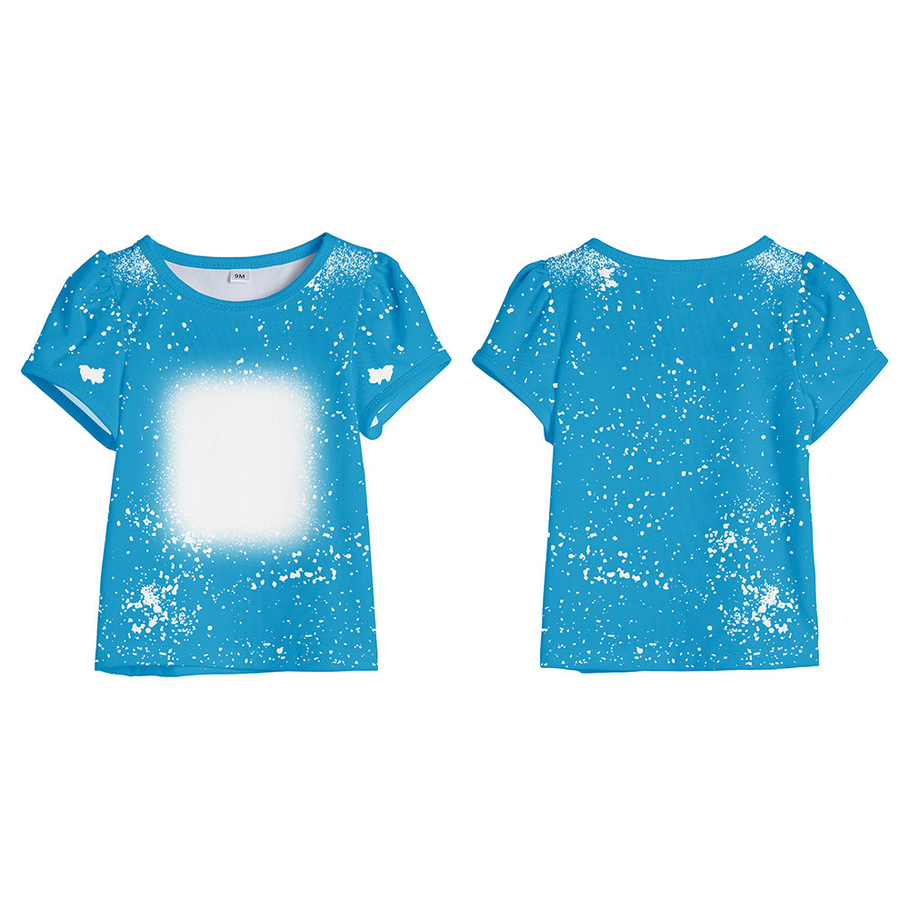 CHINESE WAREHOUSE Sub Bleach Baby Long Sleeve Shirts 21 colors Stocked 95% polyester+5% cotton
