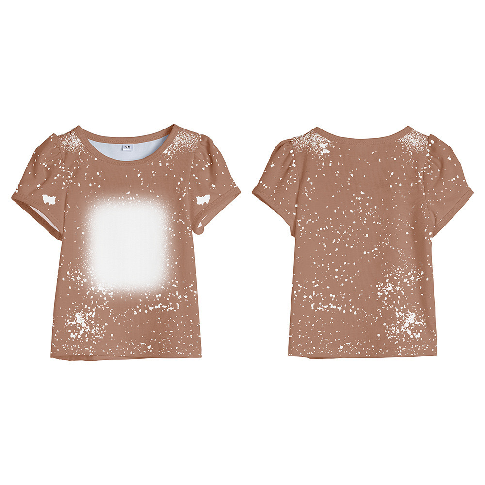 CHINESE WAREHOUSE Sub Bleach Baby Long Sleeve Shirts 21 colors Stocked 95% polyester+5% cotton