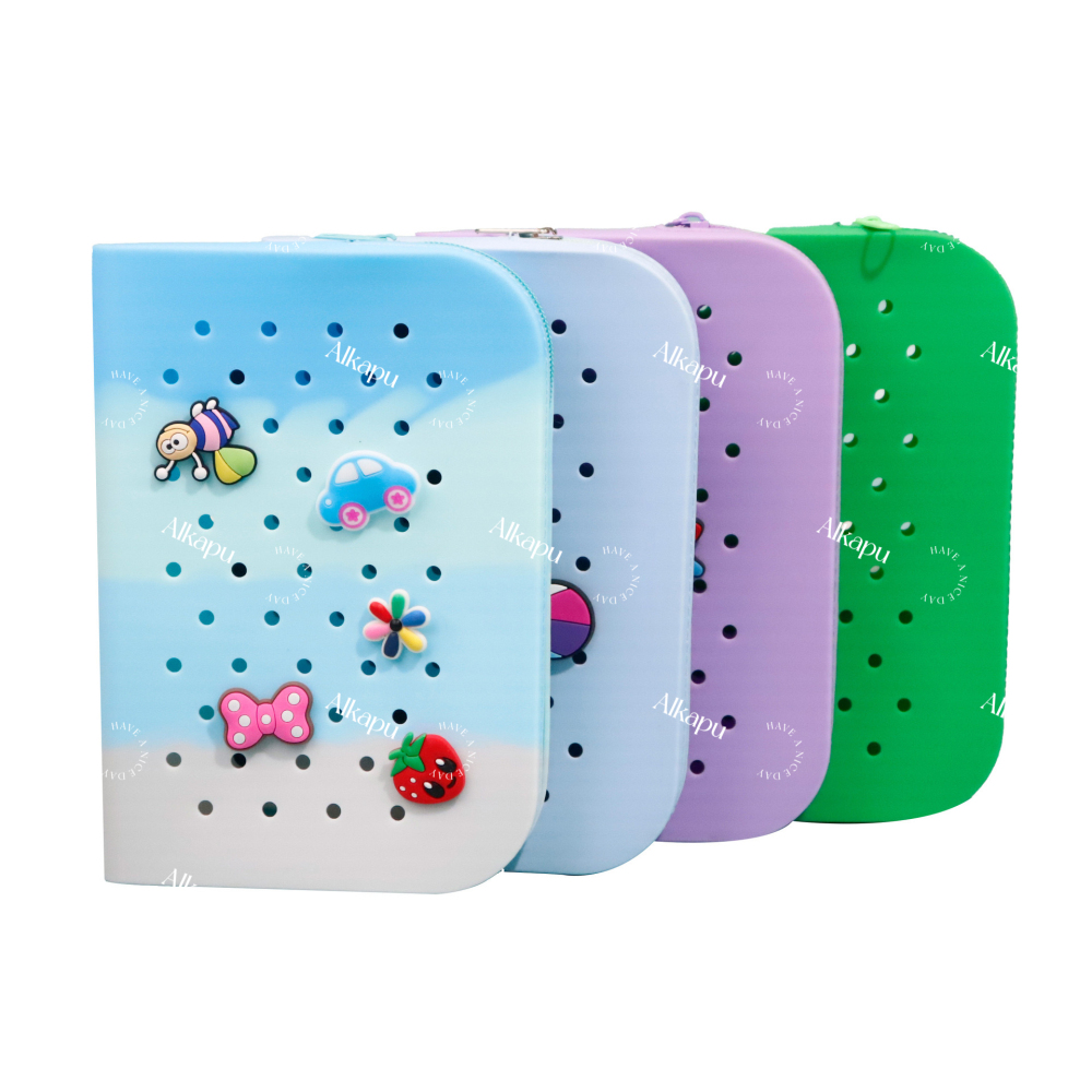 CHINESE WAREHOUSE Large Size Silicone Pencil Case Mix Colors Ready To Ship