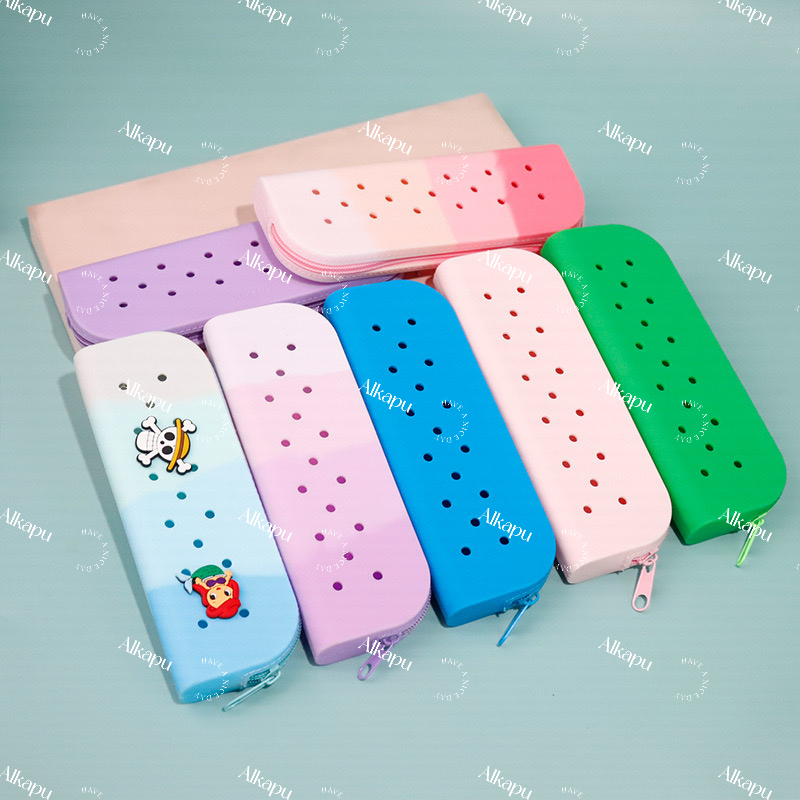 CHINESE WAREHOUSE Small Size Silicone Pencil Case Mix Colors Ready To Ship