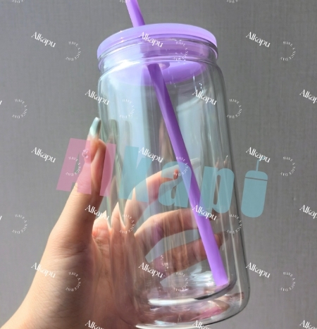 CHINESE WAREHOUSE Hot Sale 16oz Snow Globe Plastic Tumblers With Plug