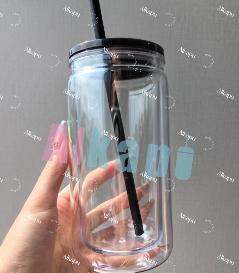 CHINESE WAREHOUSE Hot Sale 16oz Snow Globe Plastic Tumblers With Plug