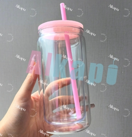 CHINESE WAREHOUSE Hot Sale 16oz Snow Globe Plastic Tumblers With Plug