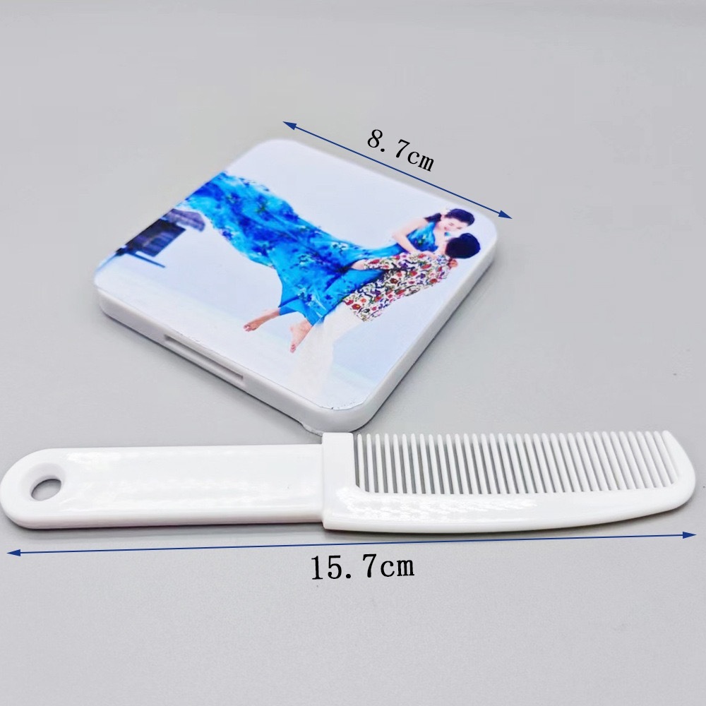 CHINESE WAREHOUSE Sublimation Cosmetic Mirror Set
