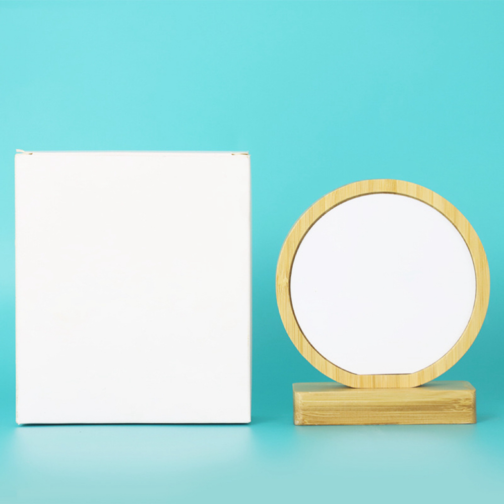 CHINESE WAREHOUSE Sublimation Wooden Magnetic Photo Frame