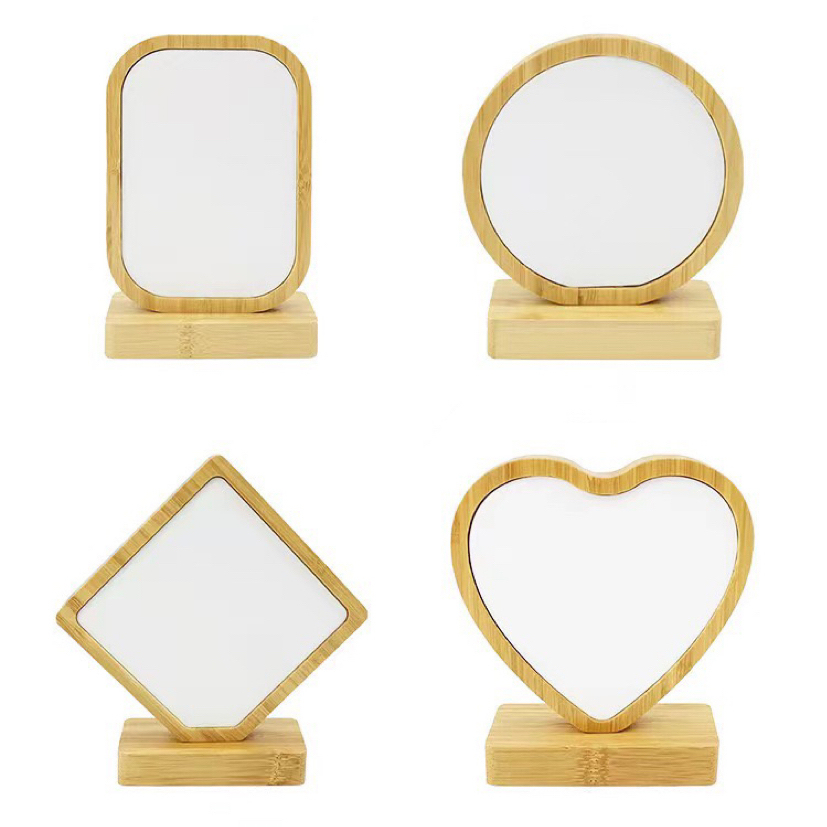 CHINESE WAREHOUSE Sublimation Wooden Magnetic Photo Frame