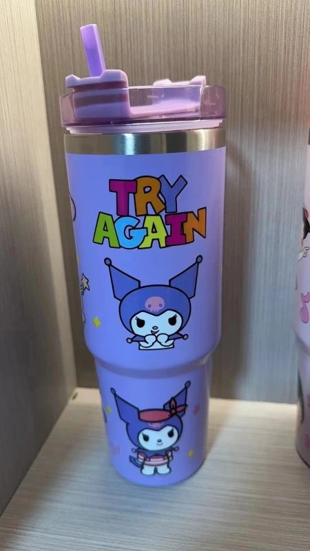 CHINESE WAREHOUSE 30oz Disney Pattern Tumbler with Handle