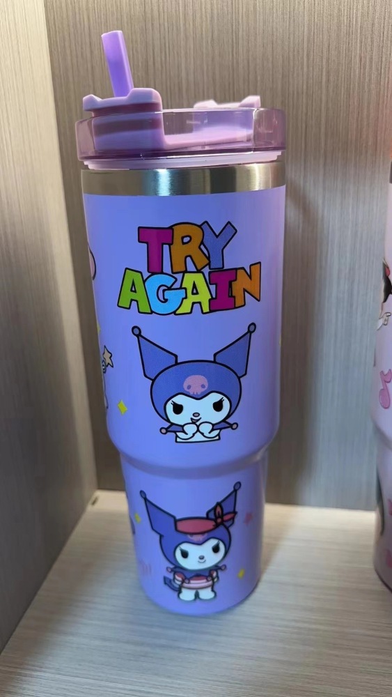CHINESE WAREHOUSE 30oz Disney Pattern Tumbler with Handle