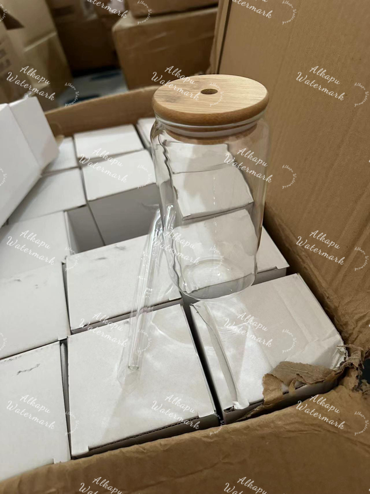 CHINESE WAREHOUSE 350ml 500ml Clear Glass Cups
