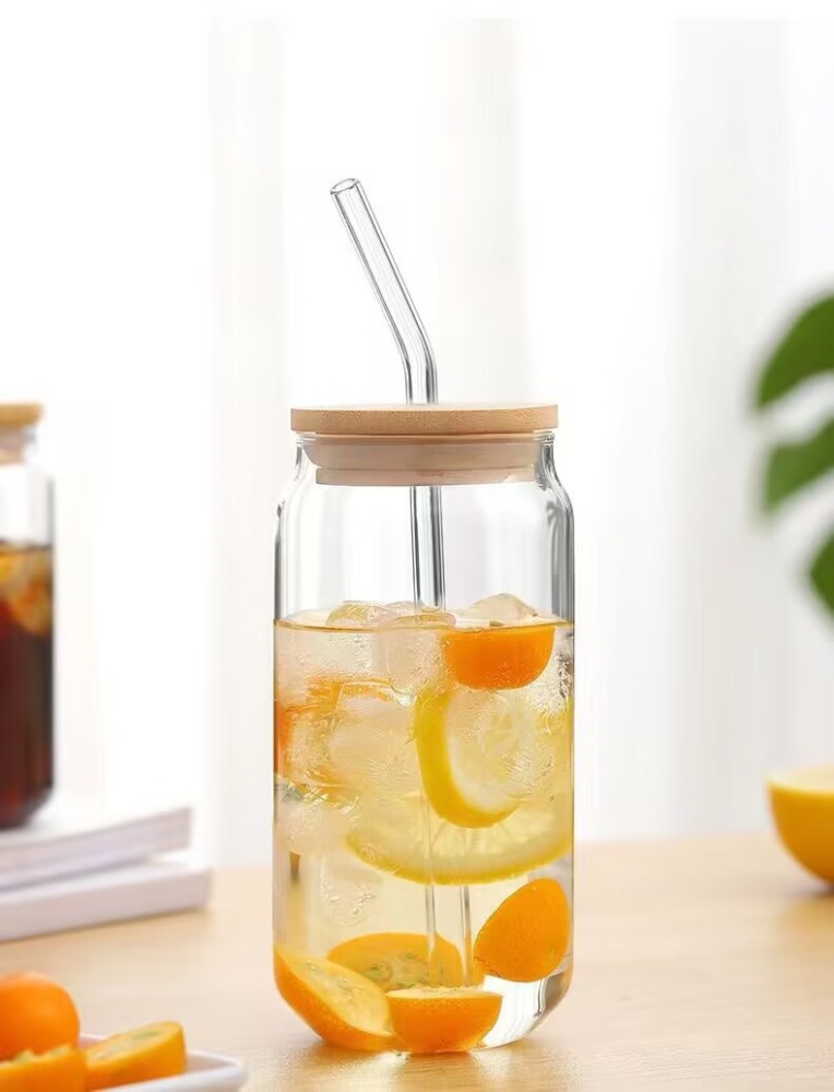 CHINESE WAREHOUSE 350ml 500ml Clear Glass Cups