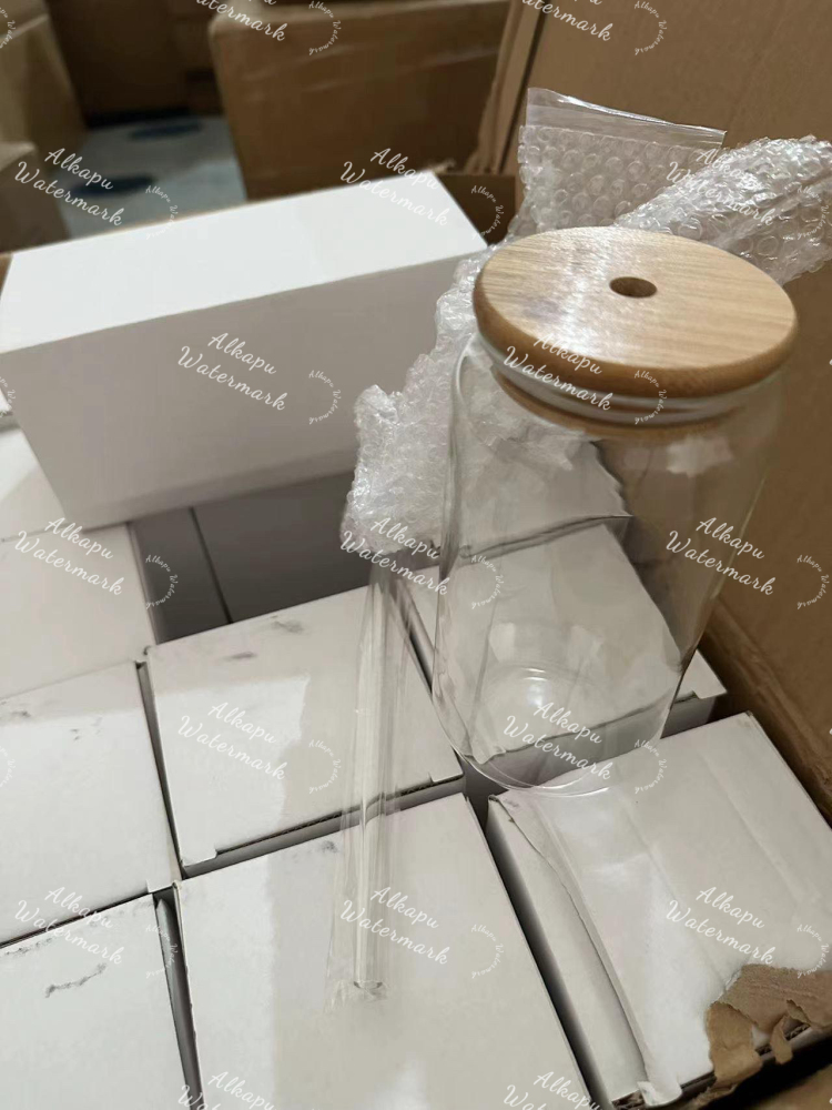 CHINESE WAREHOUSE 350ml 500ml Clear Glass Cups