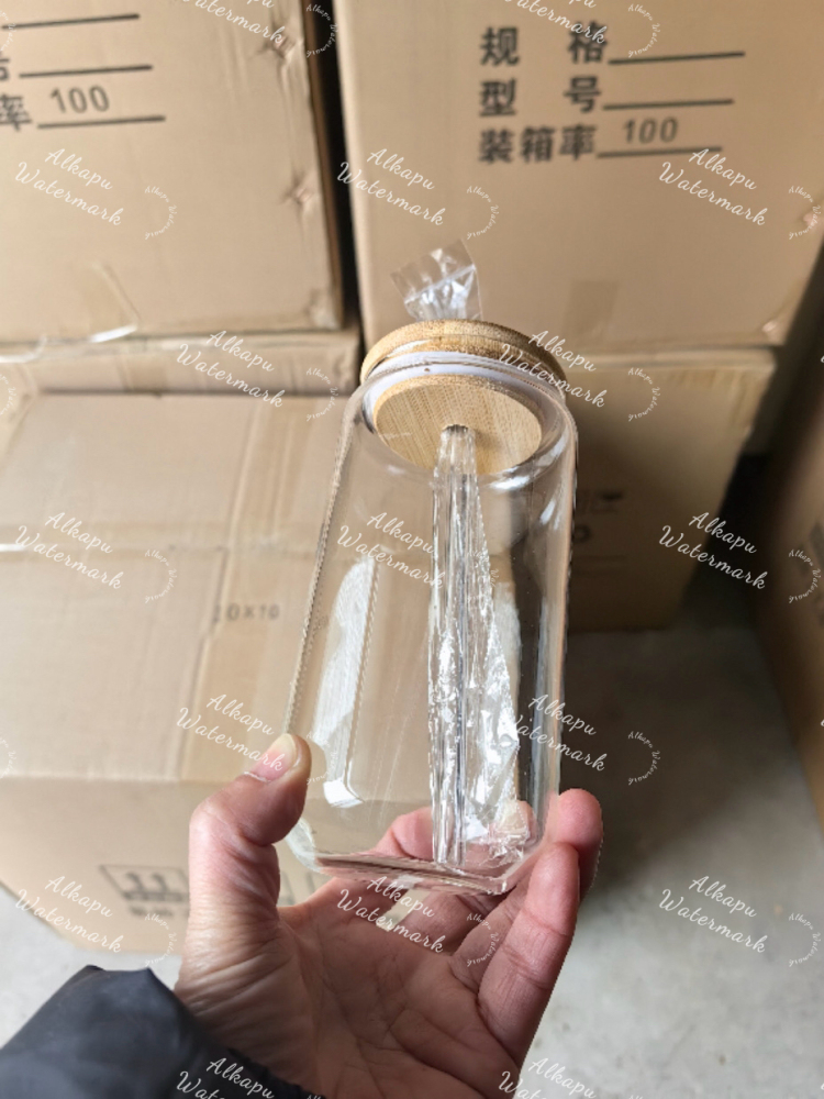 CHINESE WAREHOUSE 350ml 500ml Clear Glass Cups