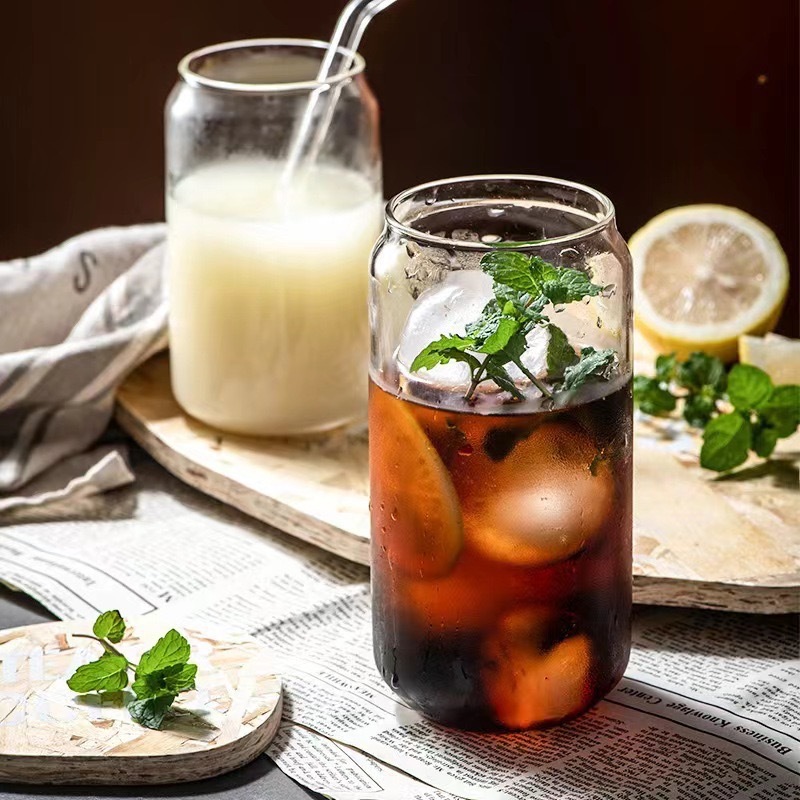 CHINESE WAREHOUSE 350ml 500ml Clear Glass Cups