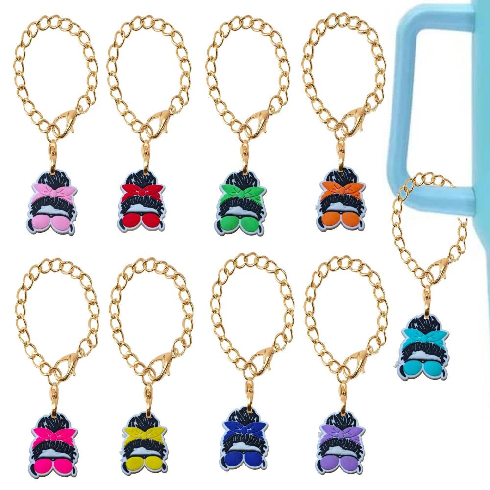 CHINESE WAREHOUSE Cartoon Silicone Tumbler Pendant Charm