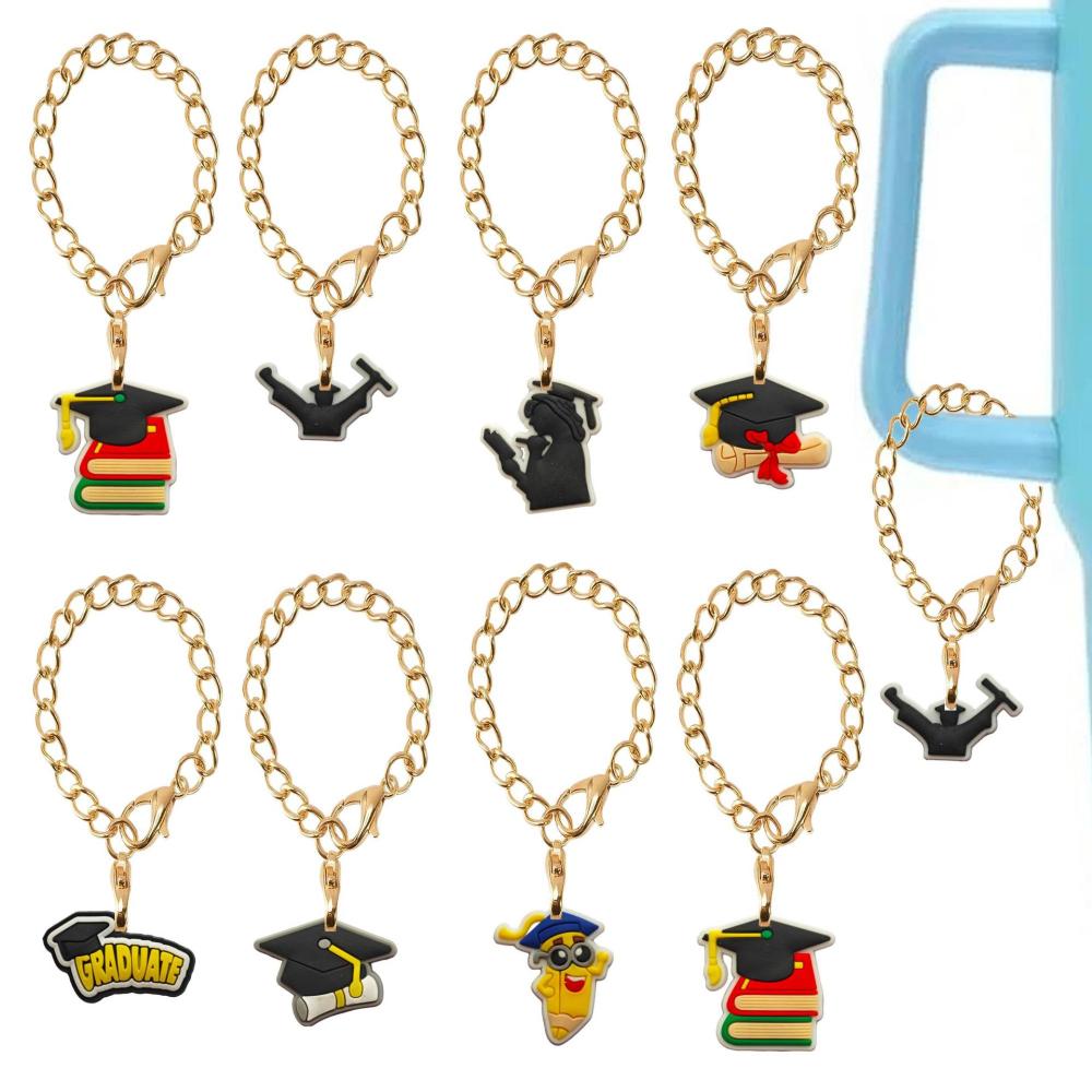 CHINESE WAREHOUSE Cartoon Silicone Tumbler Pendant Charm