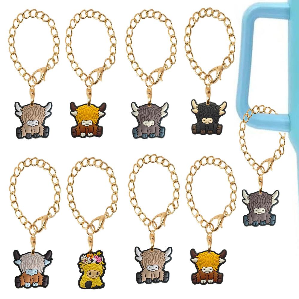 CHINESE WAREHOUSE Cartoon Silicone Tumbler Pendant Charm