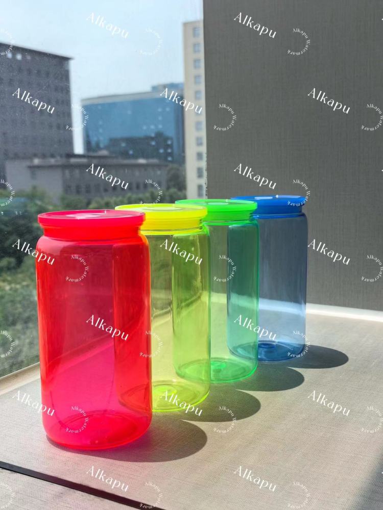 CHINESE WAREHOUSE 16oz Neon Color Acrylic Plastic Cups