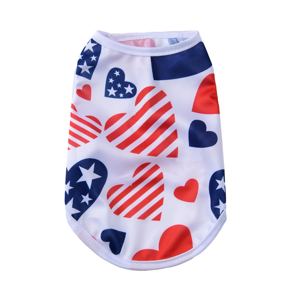 CHINESE WAREHOUSE Independence Day Mesh Pet Vest