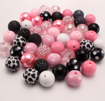 CHINESE WAREHOUSE 20mm Mix Colors Bead Craft 50pcs/Bag