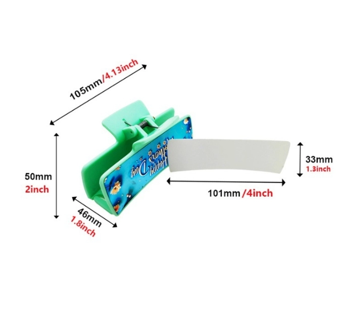 CHINESE WAREHOUSE Sublimation Hairclips