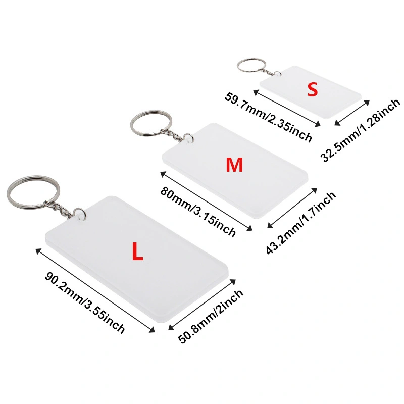CHINESE WAREHOUSE Sublimation Acrylic Keychain