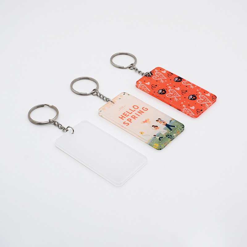 CHINESE WAREHOUSE Sublimation Acrylic Keychain