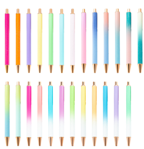 CHINESE WAREHOUSE  High Quality New Wonderful Colors Gradient Solid Color Glitter Pens For UV Wrap