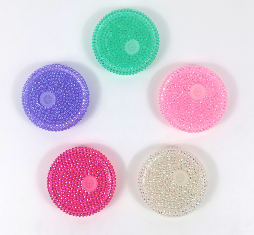 CHINESE WAREHOUSE Colorful Diamond Lids For 16oz Cans Mix Color
