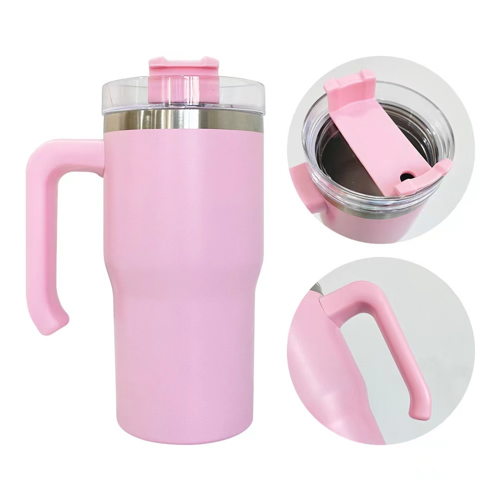 CHINESE WAREHOUSE 20oz Sublimation Colorful Tumbler with Handle