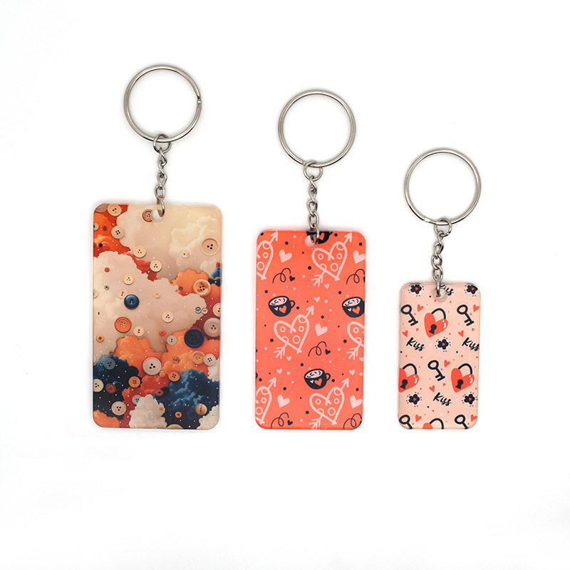 CHINESE WAREHOUSE Sublimation Acrylic Keychain