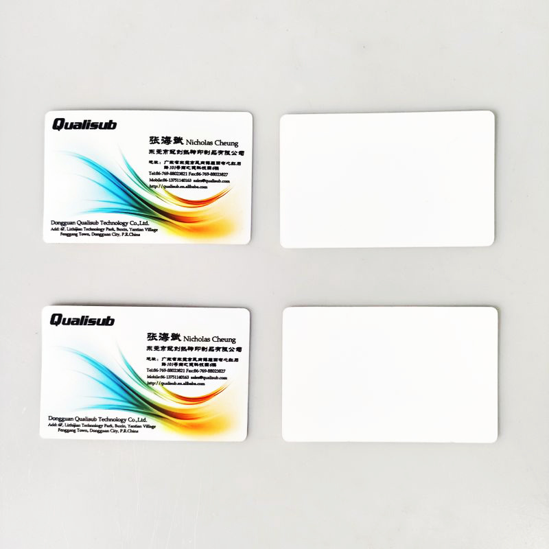 CHINESE WAREHOUSE Sublimation PET Business Cards