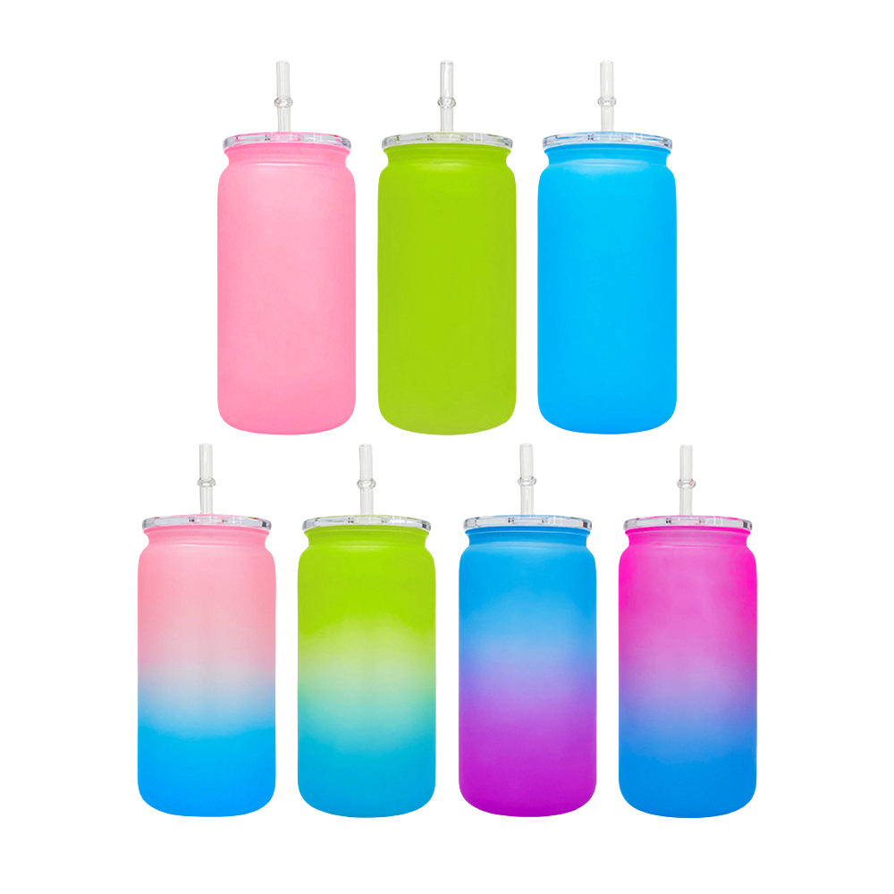 USA RTS 16oz Solid Color Plastic Tumbler with Clear Lid