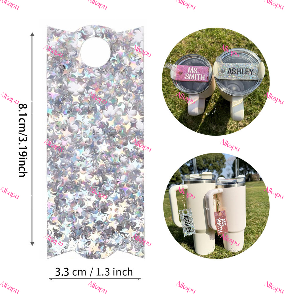 CHINESE WAREHOUSE Smooth Glitter  Acrylic Lid Topper Mix Colors For 40oz Tumbler Ready To Ship