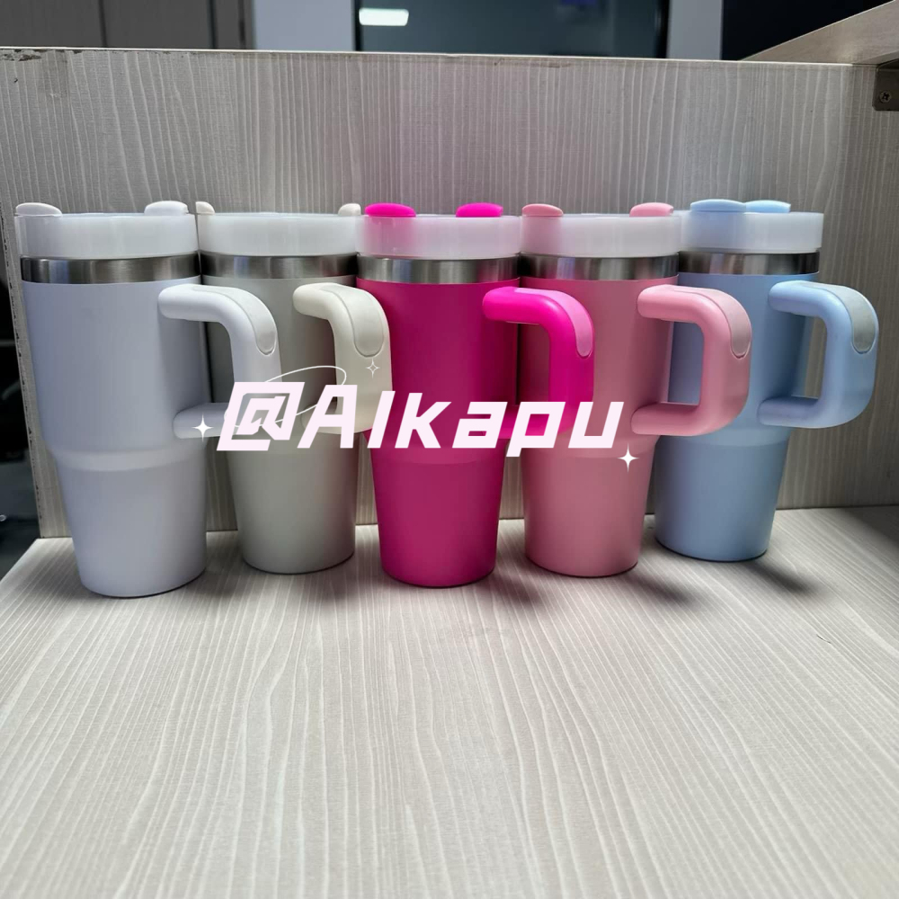 CHINESE WAREHOUSE 14oz Powder Coated Travel Tumbler