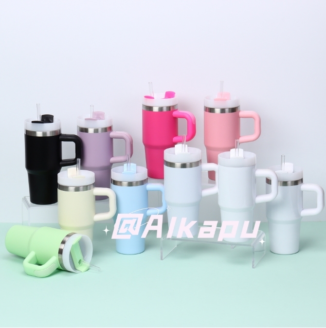 CHINESE WAREHOUSE 14oz Powder Coated Travel Tumbler