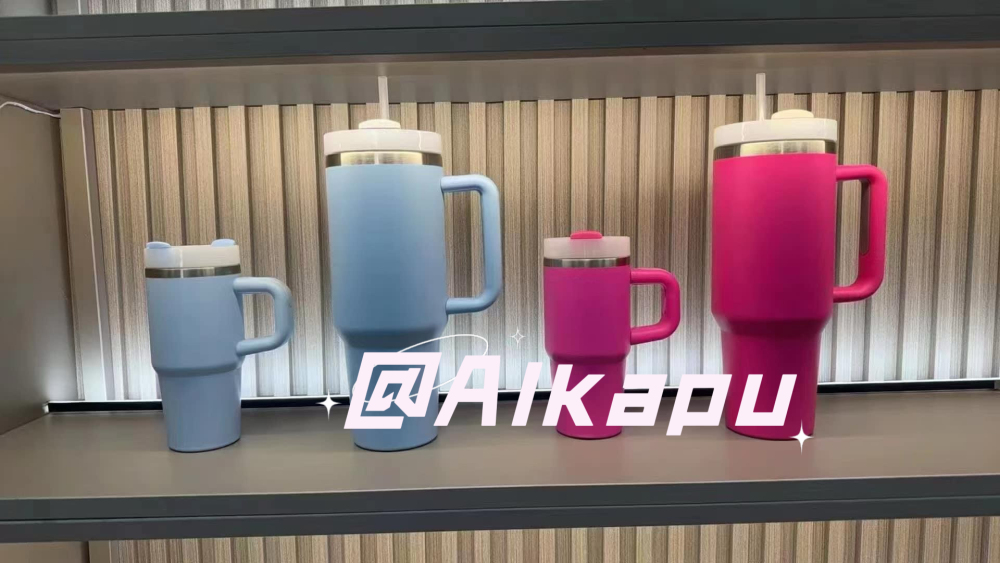 CHINESE WAREHOUSE 14oz Powder Coated Travel Tumbler