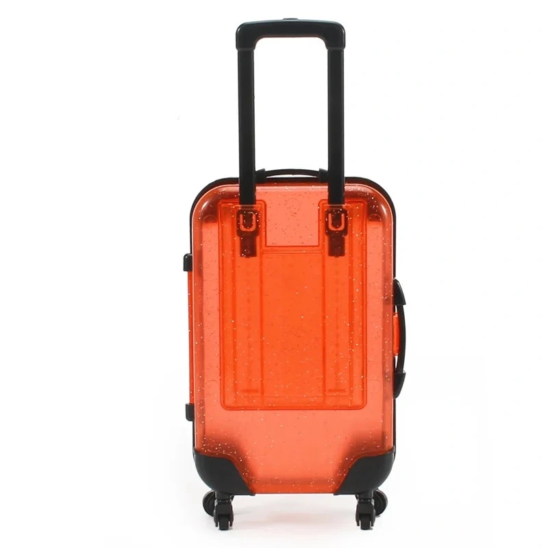 CHINESE WAREHOUSE Wholesale Four-Pair Fake eyelash trolley case luggage case Makeup Eyelash box storage box self defense keychain box