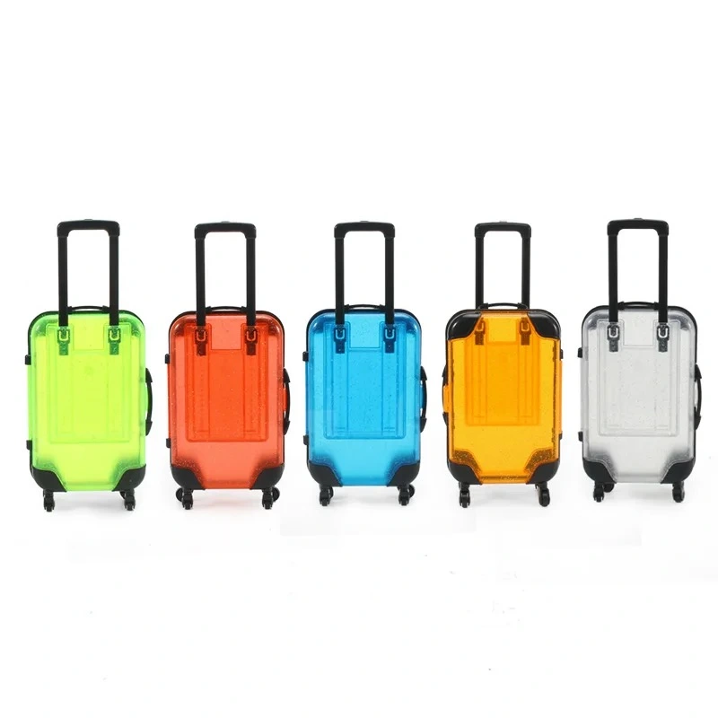 CHINESE WAREHOUSE Wholesale Four-Pair Fake eyelash trolley case luggage case Makeup Eyelash box storage box self defense keychain box