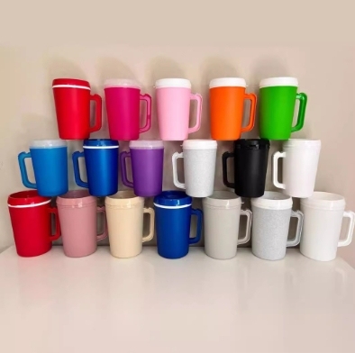 CHINESE WAREHOUSE 22oz 32oz Jelly color drinks Plastic Mug