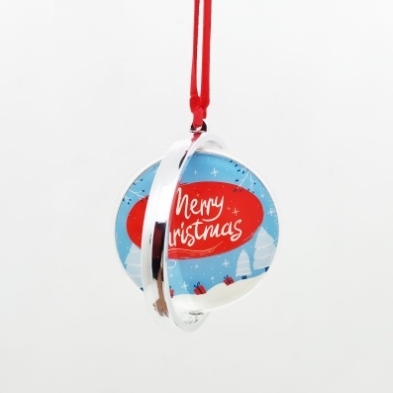 CHINESE WAREHOUSE Sublimation Christmas Revolve Ornament