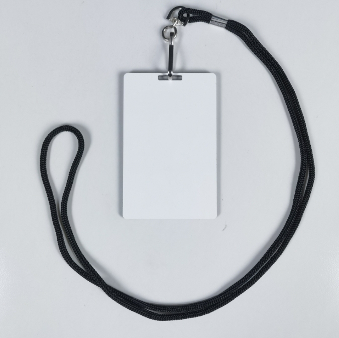 CHINESE WAREHOUSE Sublimation Work ID Card With Rope