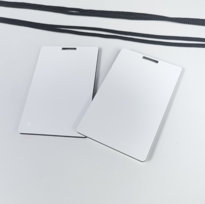 CHINESE WAREHOUSE Sublimation Work ID Card With Rope