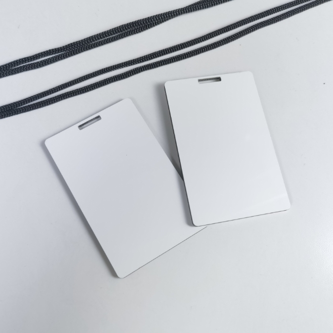 CHINESE WAREHOUSE Sublimation Work ID Card With Rope
