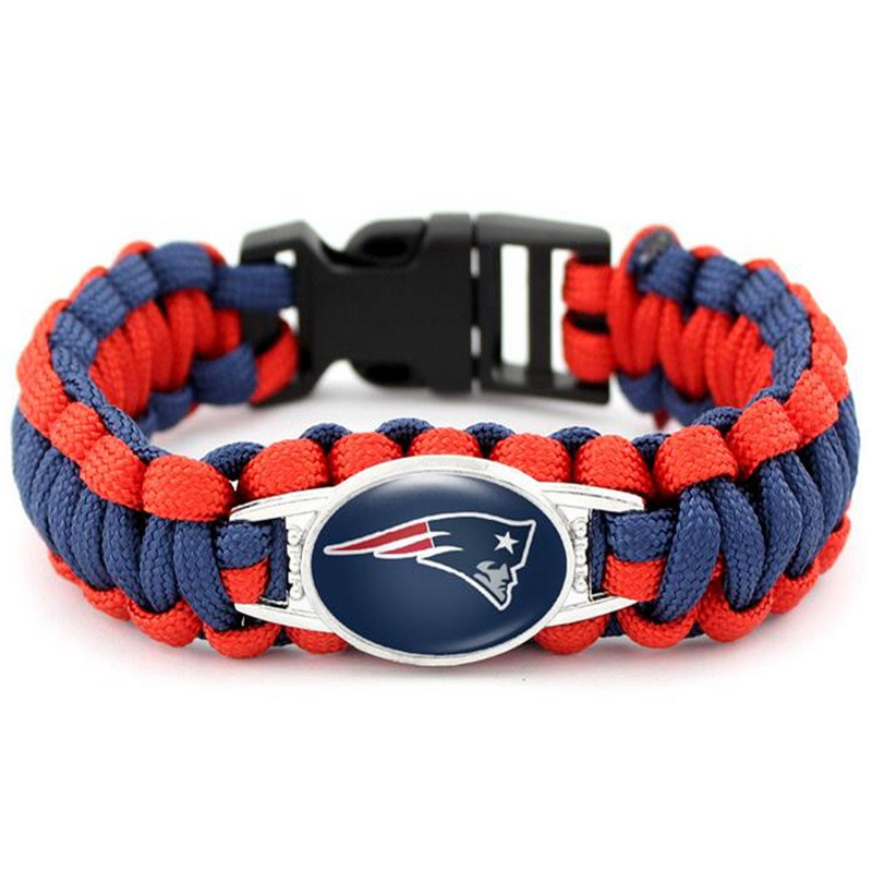 CHINESE WAREHOUSE Fashion Hand-Woven NFL Survival Bracelets 32 Football Team Paracord Bracelets