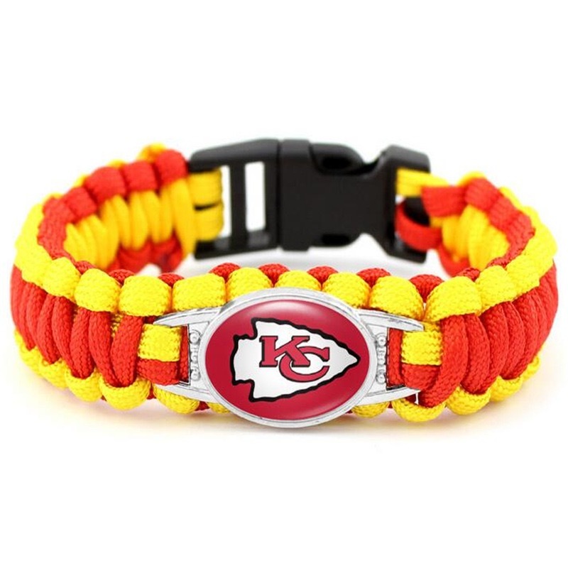 CHINESE WAREHOUSE Fashion Hand-Woven NFL Survival Bracelets 32 Football Team Paracord Bracelets