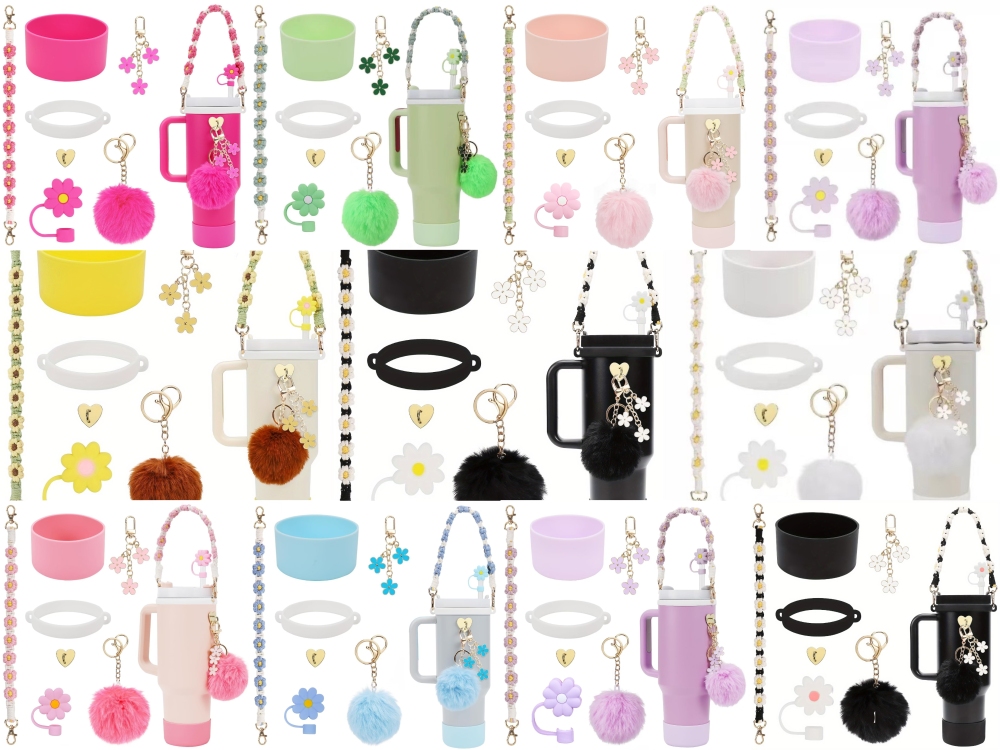 CHINESE WAREHOUSE Wholesale New 40oz Tumblers' Accessories sets Decoration