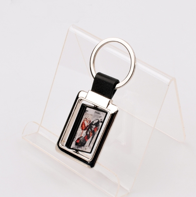 CHINESE WAREHOUSE Sublimation Metal 360° Revolve keychain